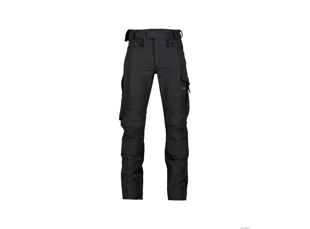 Pantalon de travail stretch avec poches genoux Noir 1