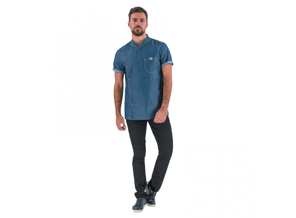 Veste de cuisine en jean BIEVRE 1