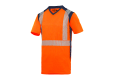 Tee-shirt HV ATHÉNA Orange/Marine 3