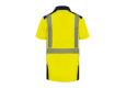 Polo HV BORNEO Jaune/Marine 2