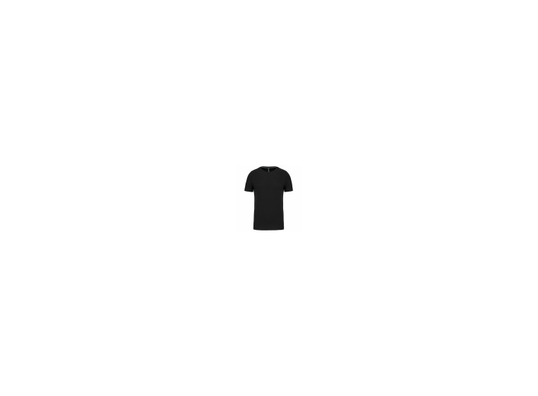 T-shirt col rond MC homme noir 1