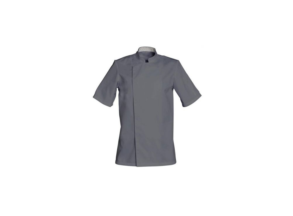 VESTE DE CUISINE MC GRIS 1