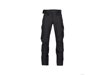 Pantalon de travail stretch avec poches genoux Noir