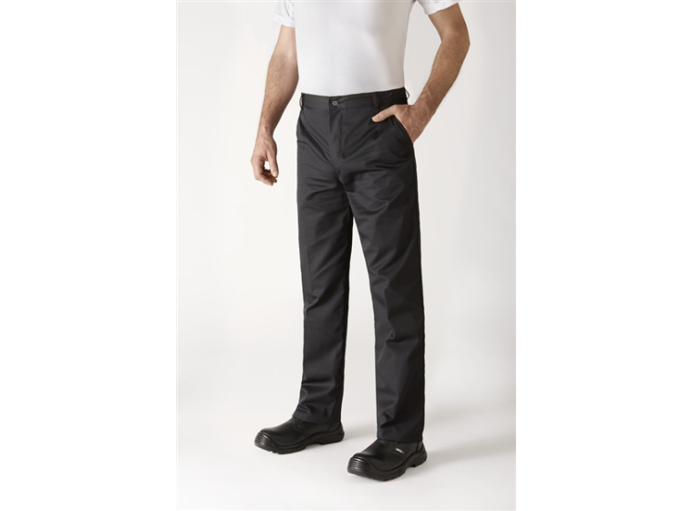 Pantalon de cuisine mixte TIMEO Noir 1