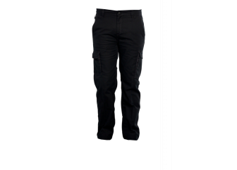 Pantalon sans poches genouillères LUIS Noir