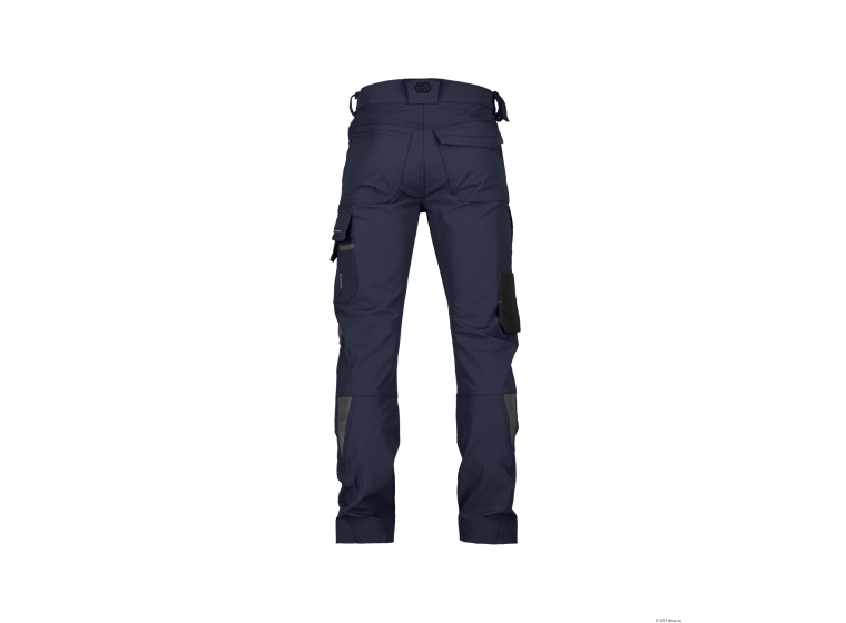 Pantalon de travail stretch avec poches genoux Bleu nuit 2