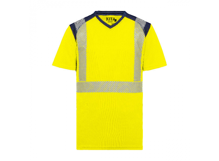 Tee-shirt HV ATHENA Jaune/Marine 1