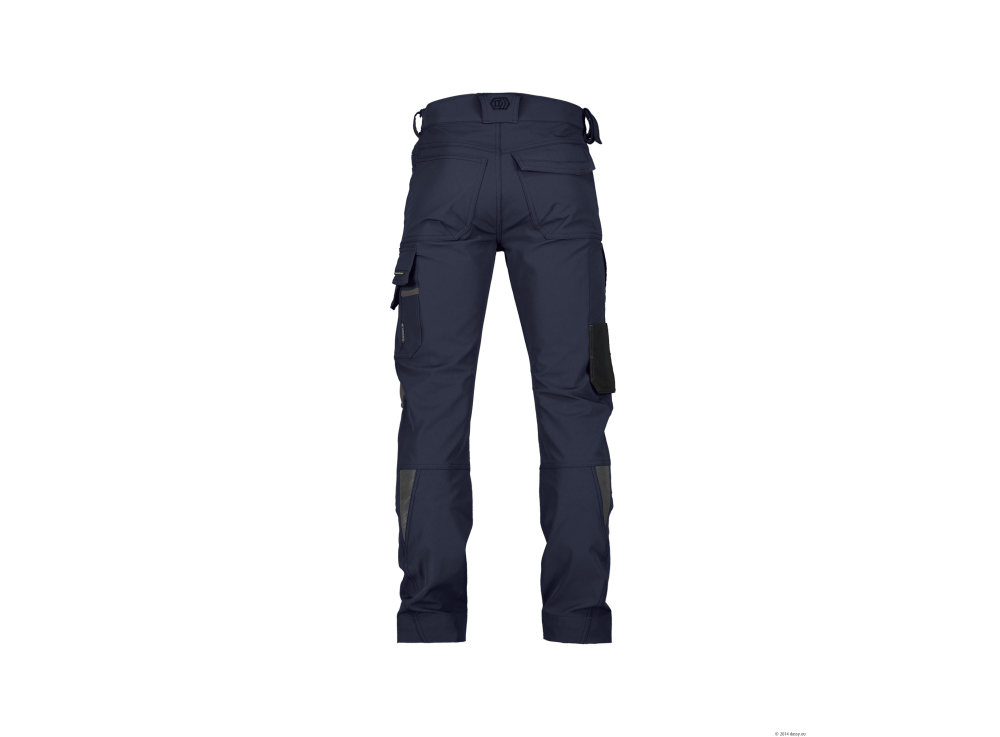 Pantalon de travail stretch avec poches genoux Bleu nuit 2