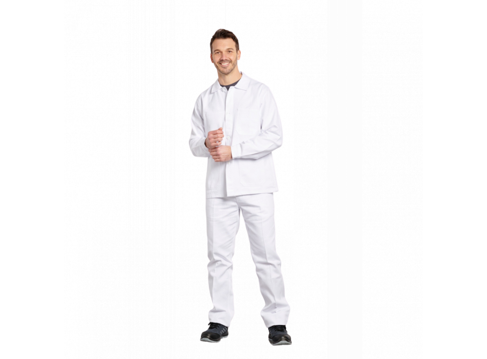 Pantalon 100% coton blanc 3