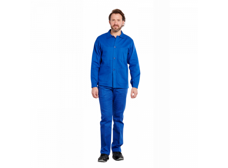 Pantalon 100% coton bleu 3