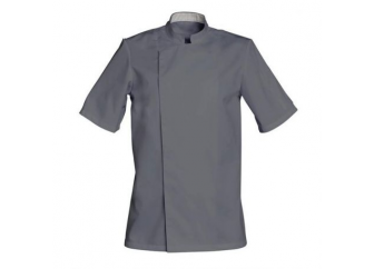 VESTE DE CUISINE MC GRIS