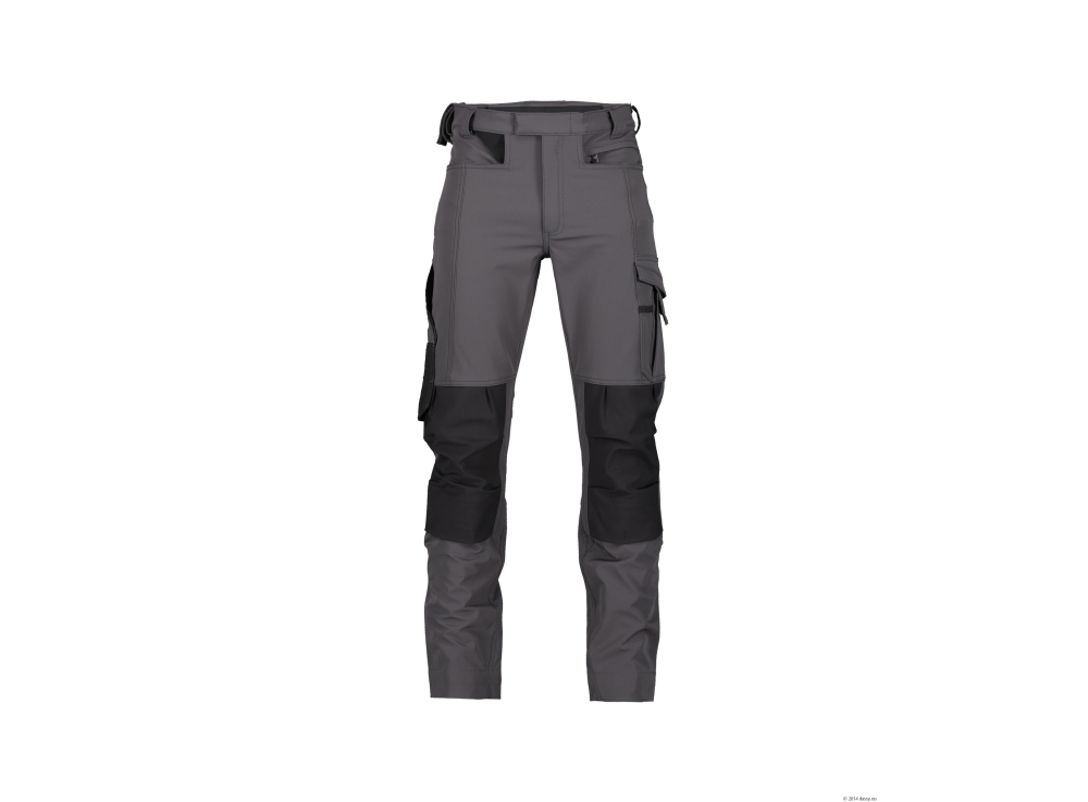 Pantalon de travail stretch avec poches genoux Gris 1
