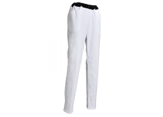 Pantalon de cuisine élastique ELI Blanc