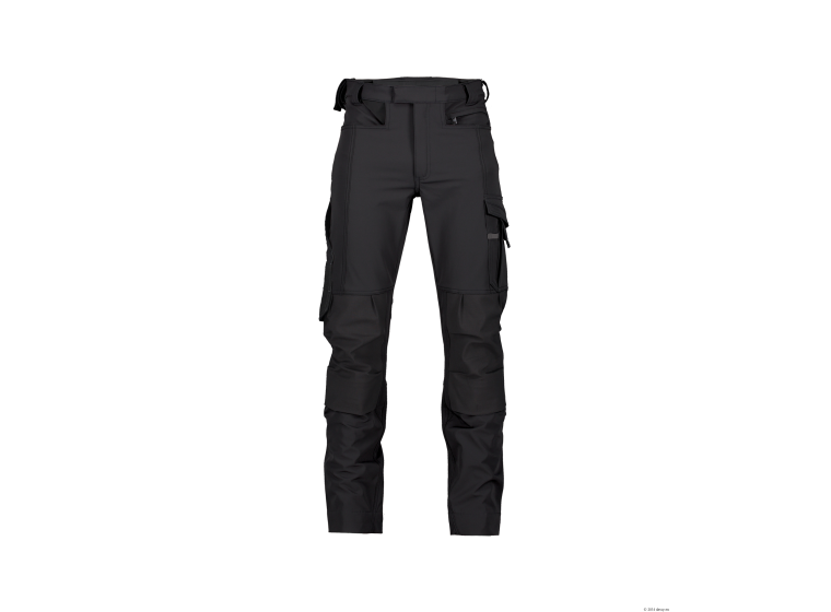 Pantalon de travail stretch avec poches genoux Noir 1