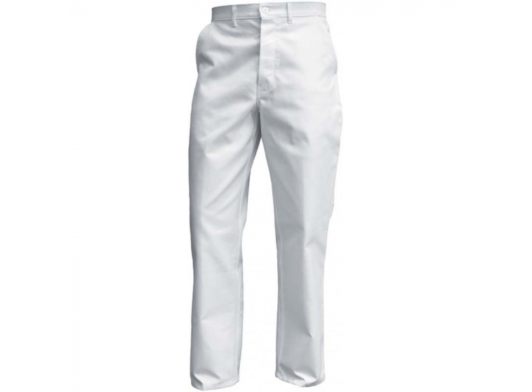 Pantalon 100% coton blanc 1